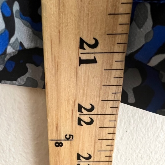 Nike Gray Blue Athletic Shorts Mens Large Fitness Gym Workout - Picture 3 of 9